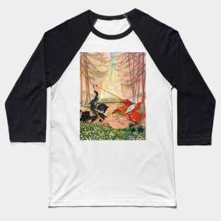 Sir Gareth and the Red Knight - Thomas Mackenzie Baseball T-Shirt